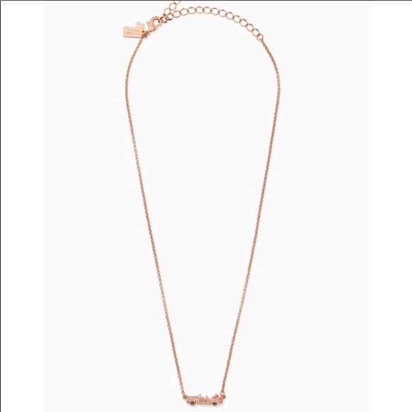 Kate Spade NY YOURS TRULY CAR PENDANT necklace - Picture 3 of 3